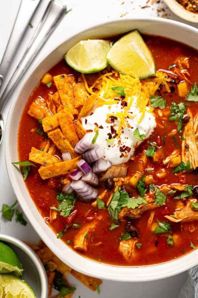 30-Minute One-Pot Chicken Tortilla Soup