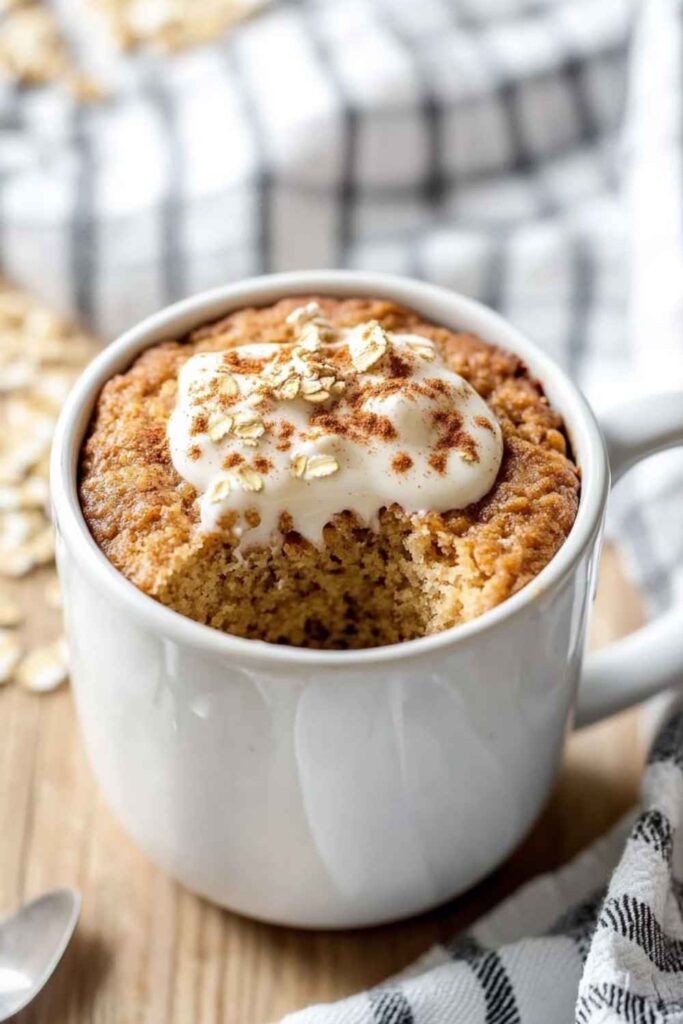 5-Minute Microwave Oat Mug Cake