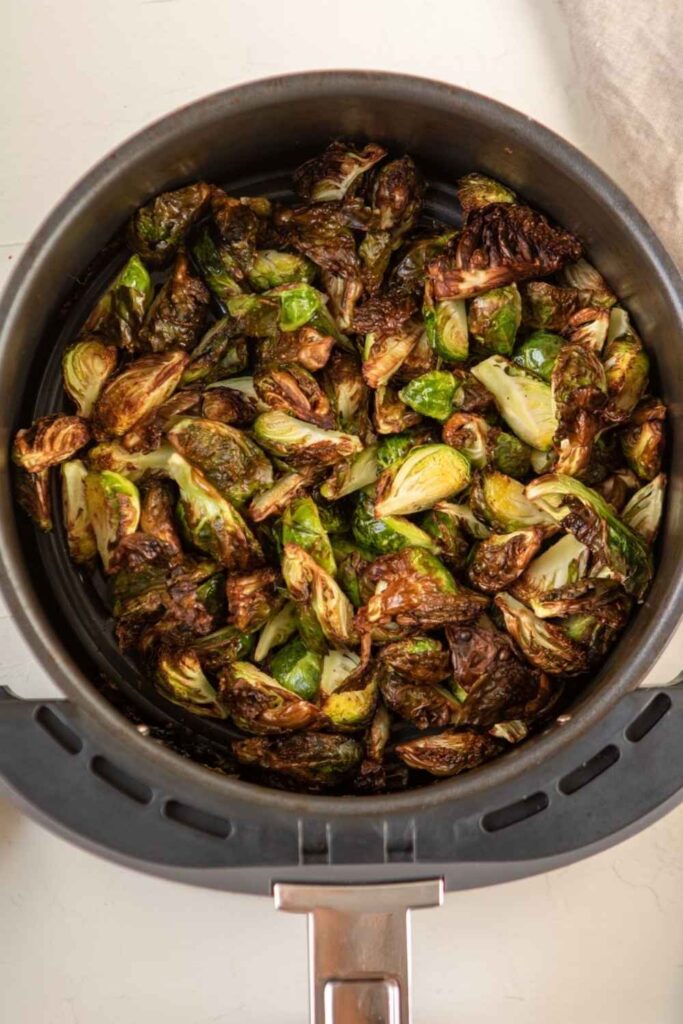 Air Fryer Brussels Sprouts With Balsamic Glaze
