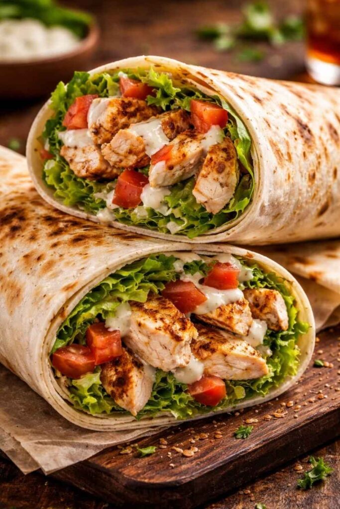 Air Fryer Chicken Shawarma Bowls