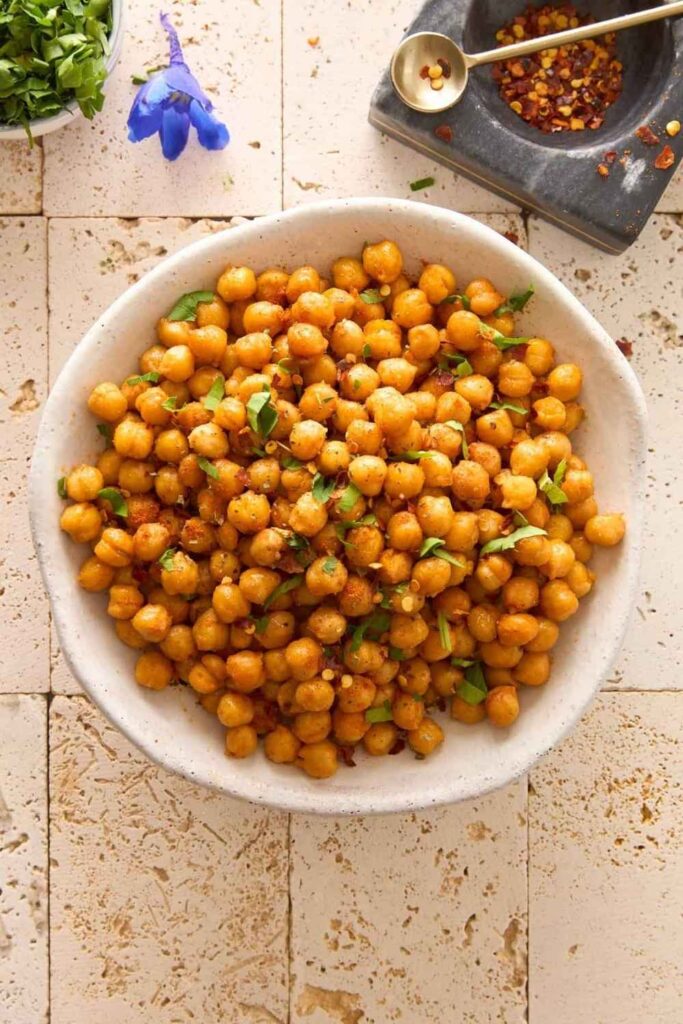 Air Fryer Chickpeas  Crunchy Salad Toppers or Snacks