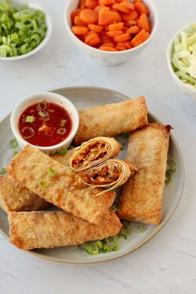 Air Fryer Egg Rolls with Leftover Anything