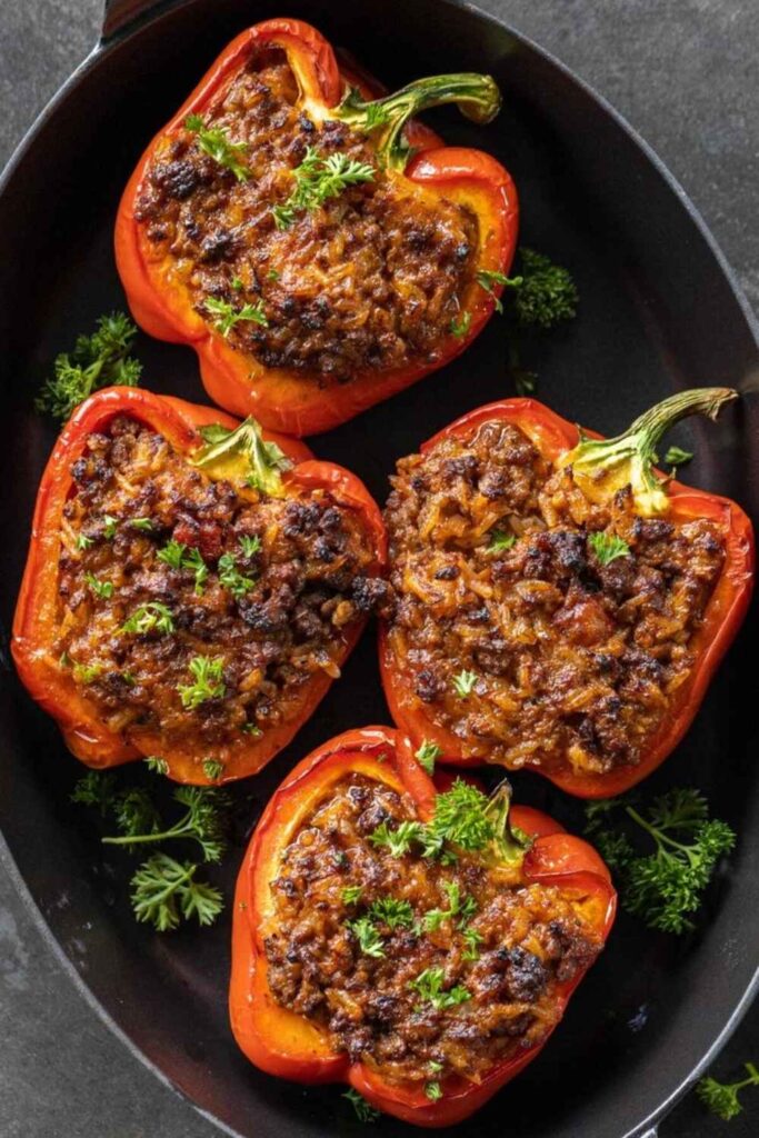 Air Fryer Stuffed Bell Peppers