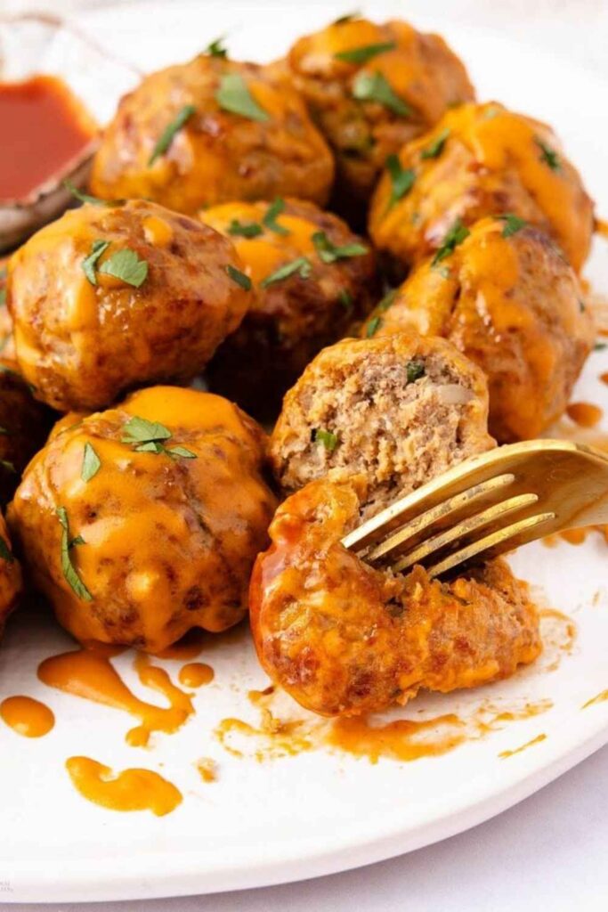 Air Fryer Turkey Meatballs  Batch Once, Use All Week
