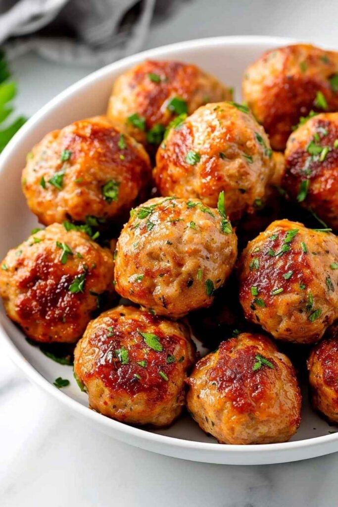 Air Fryer Turkey Meatballs  Meal Prep in 15 Minutes
