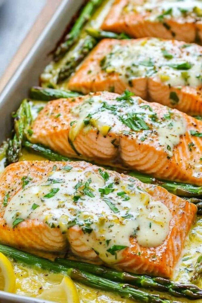 Baked Salmon with Asparagus