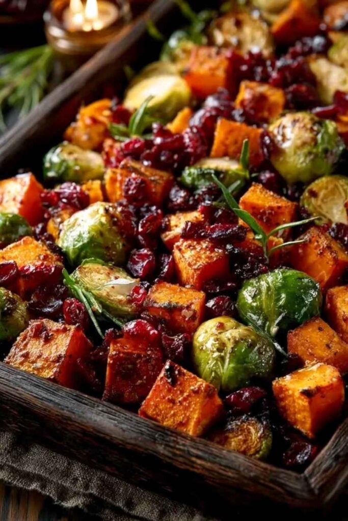 Balsamic Brussels Sprouts With Cranberries
