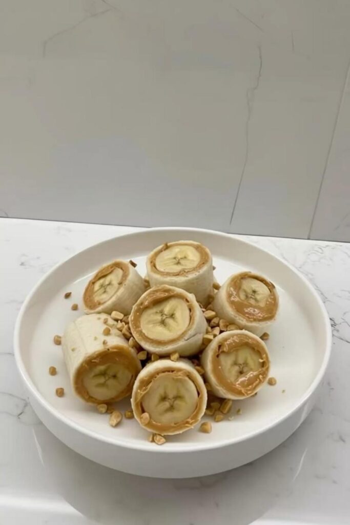 Banana Peanut Butter Roll-Ups