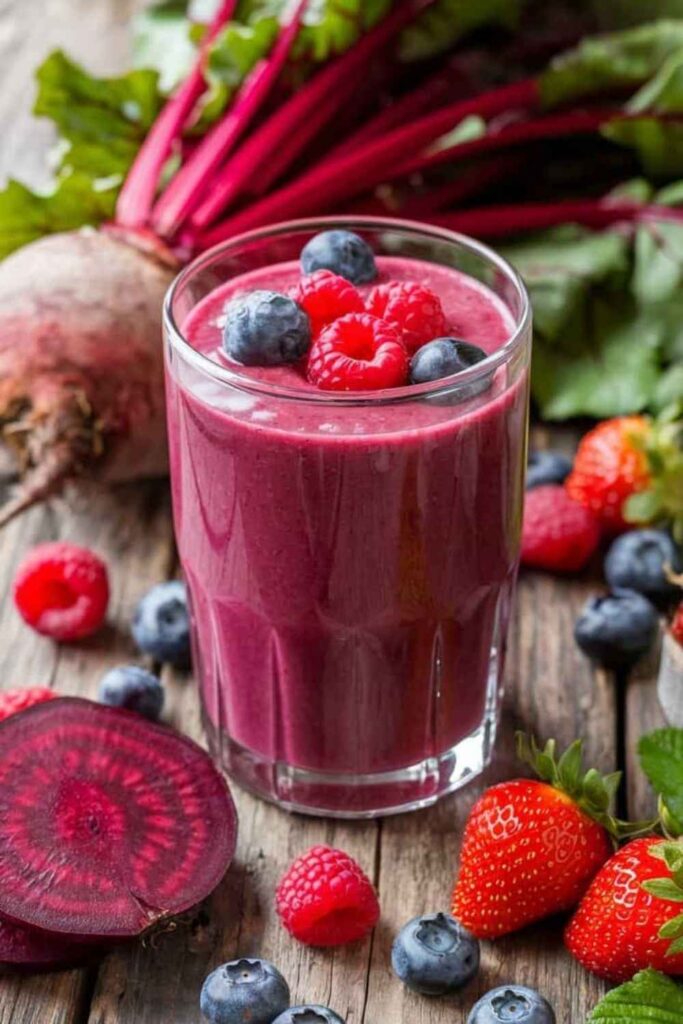 Berry Beet Smoothie for Energy and Recovery