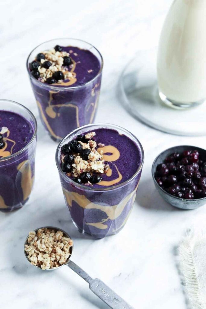 Blueberry Protein Smoothie No Banana