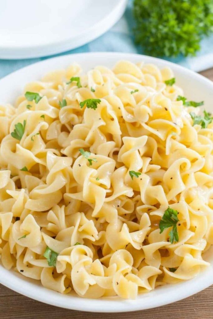 Buttered Egg Noodles with Hidden Protein
