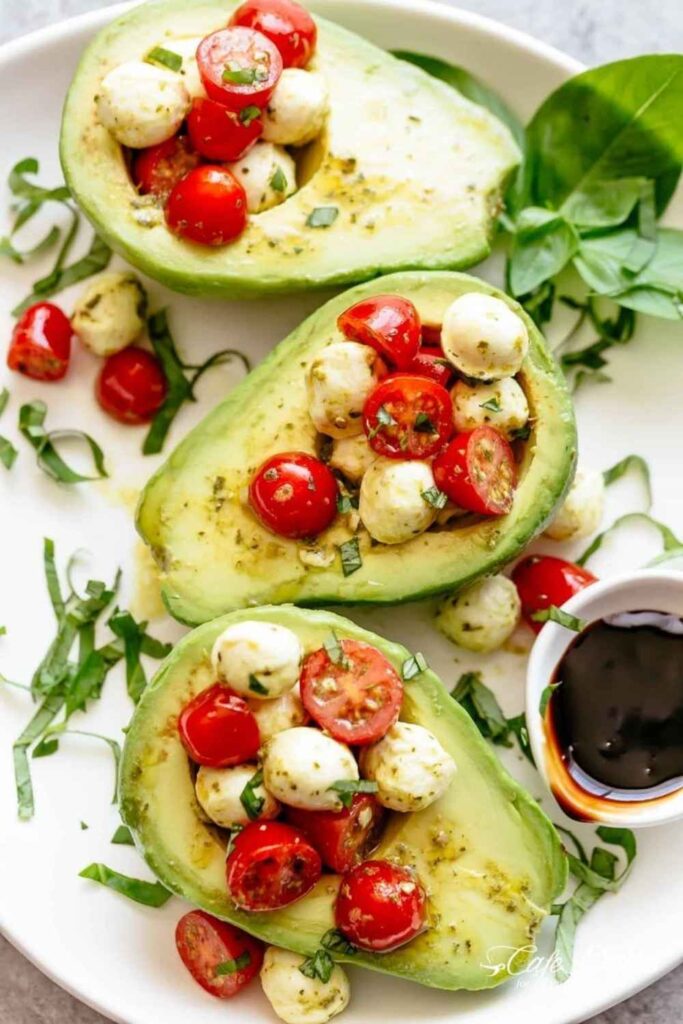 Caprese Stuffed Avocado