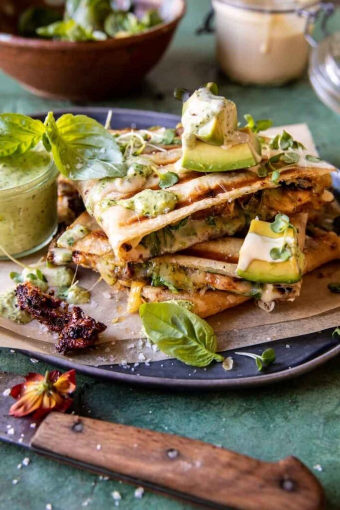 Chicken Quesadillas with Avocado