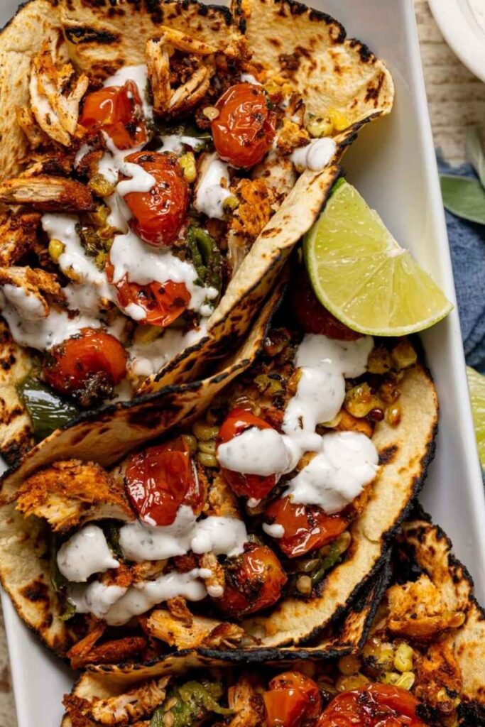 Chicken Tacos with Lime-Cumin Seasoning