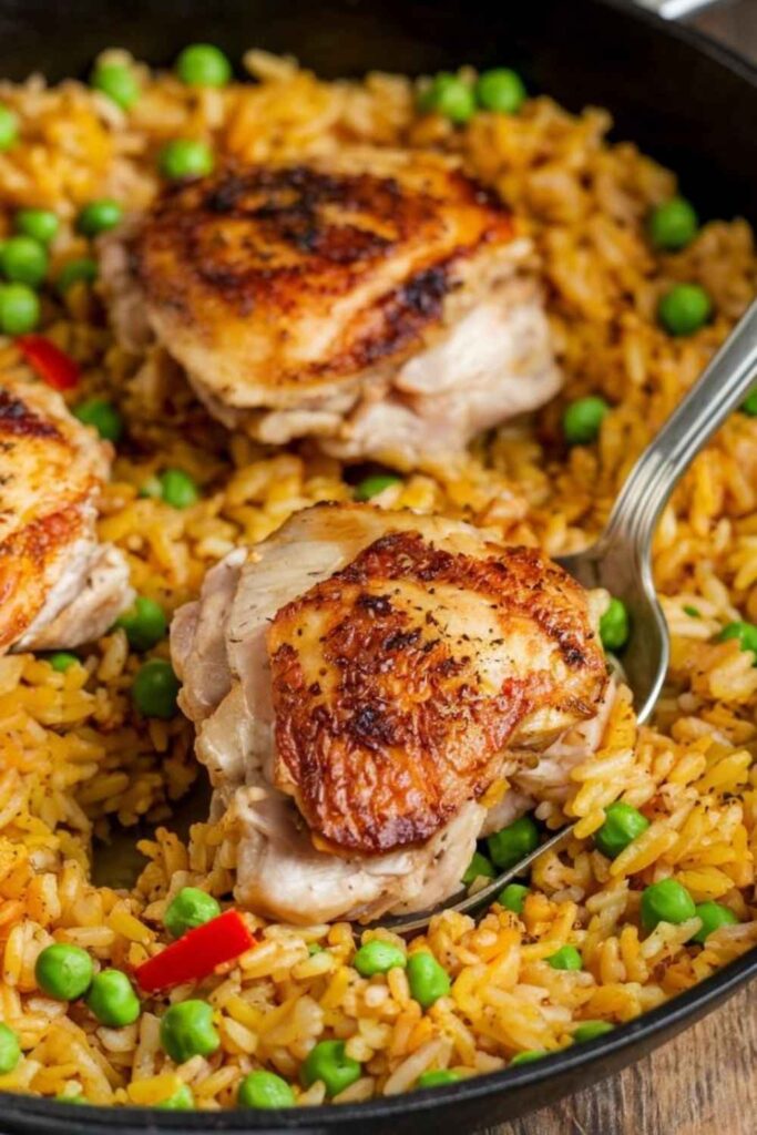 Chicken and Rice Done the Spanish Way
