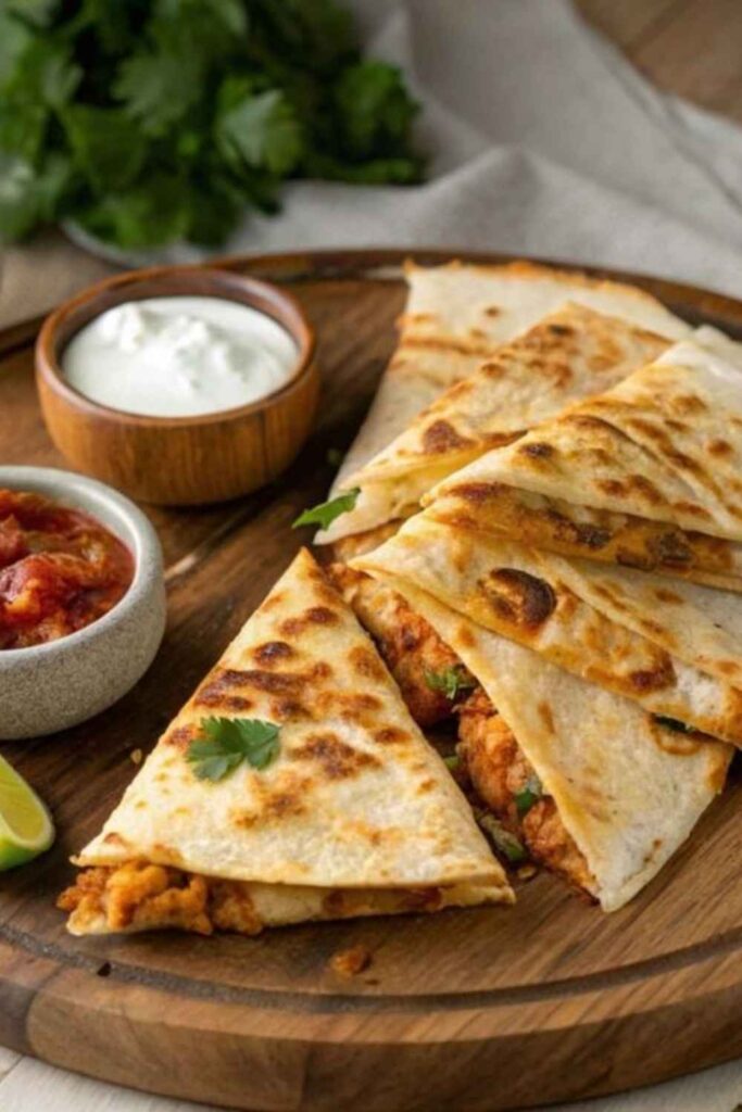 Chicken Quesadillas With Chipotle Lime Sour Cream  The Crowd-Pleaser That Scales Easily