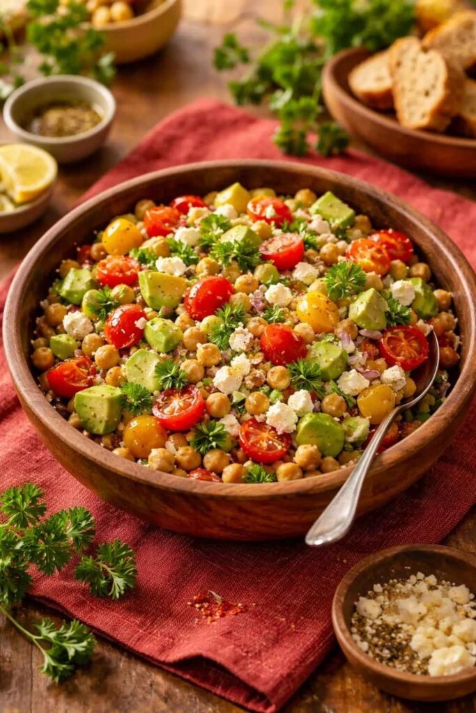 Chickpea and Feta Salad
