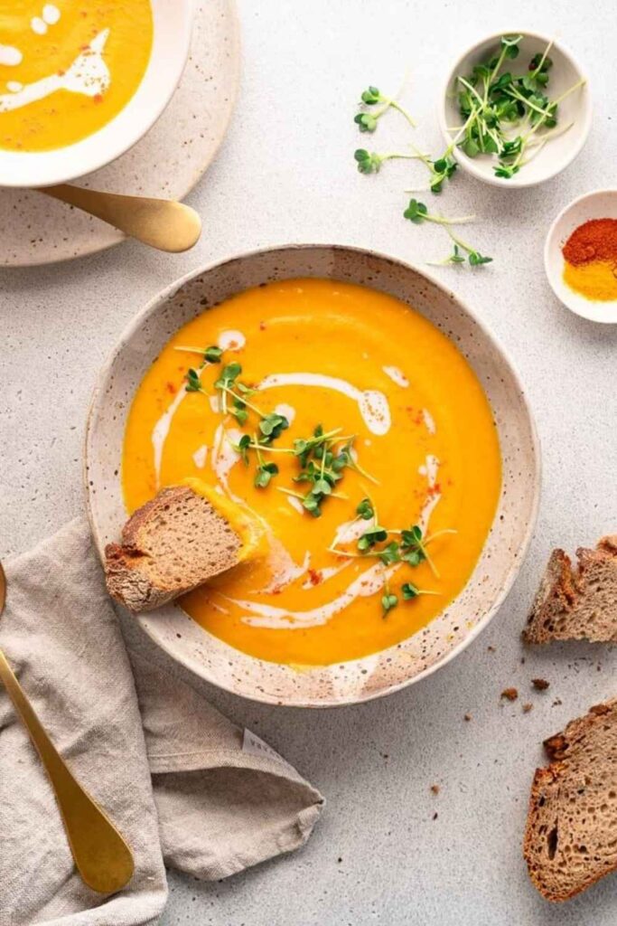 Coconut Lentil Soup with Ginger