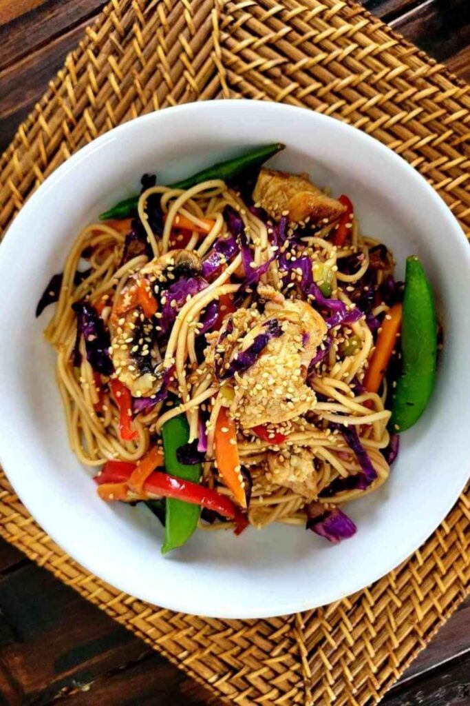 Cold Sesame Noodle Bowl