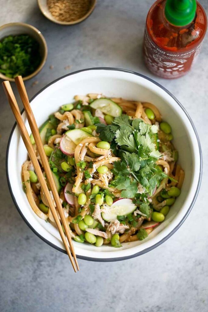 Cold Sesame Noodles with Edamame