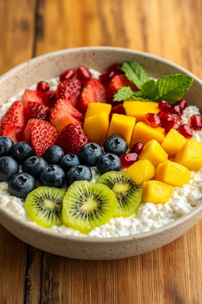Cottage Cheese With Fruit and Seeds