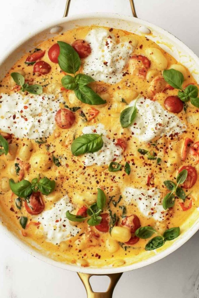 Creamy One-Pot Tomato Basil Gnocchi