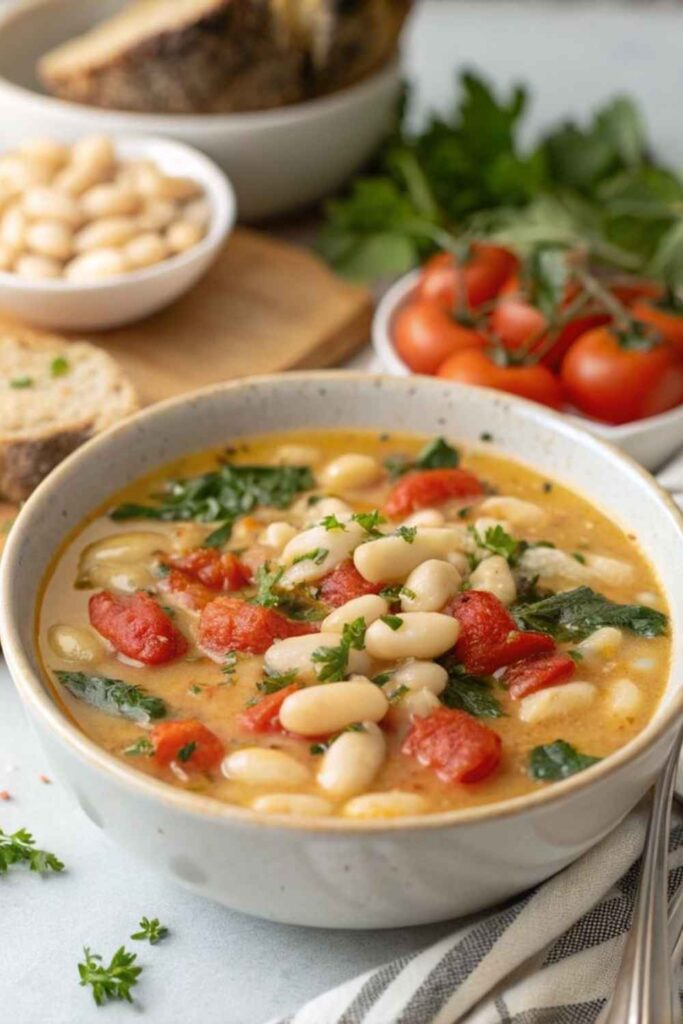 Creamy Tuscan White Bean Soup