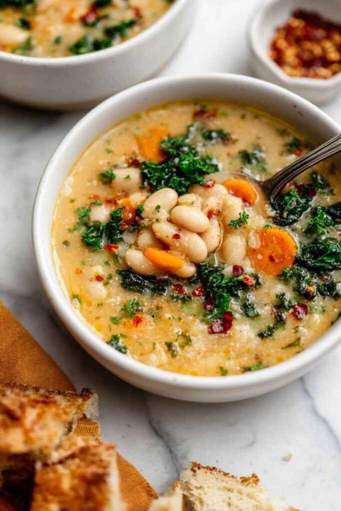 Creamy Tuscan White Bean Soup