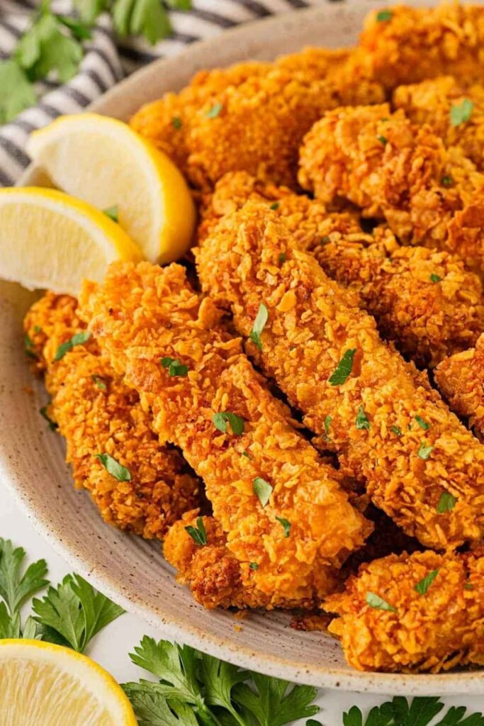 Crispy Baked Chicken Tenders No Frying