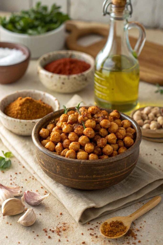 Crispy Chickpea Snack Bites