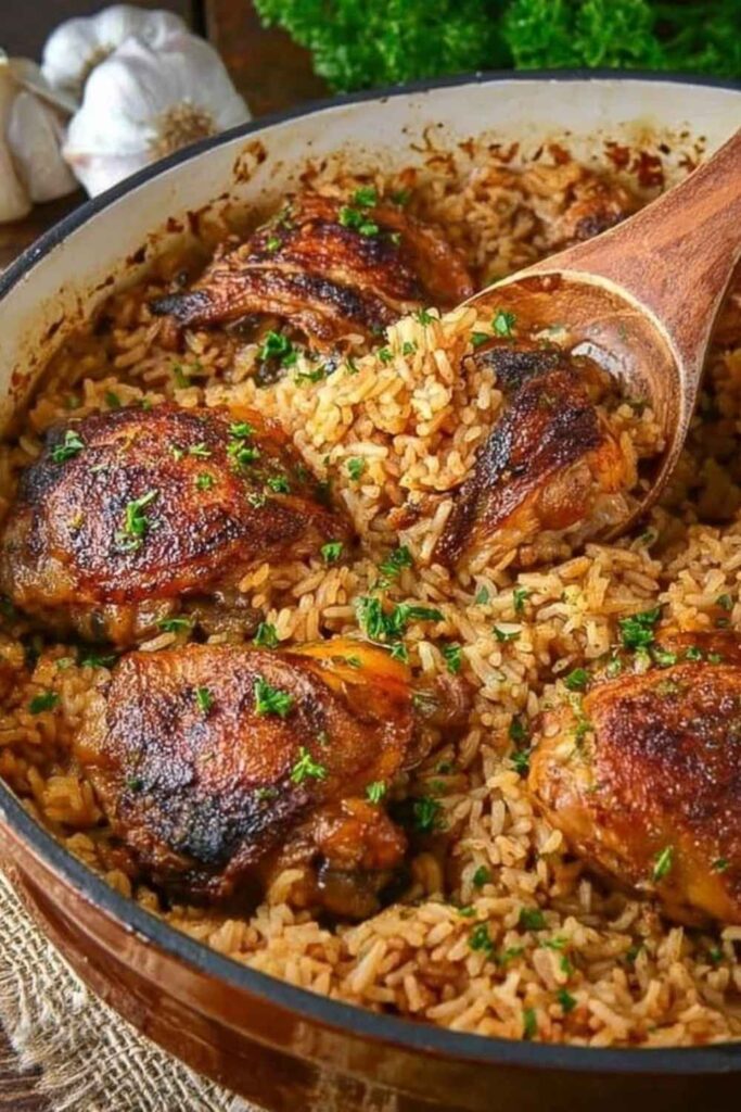 Dutch Oven Chicken and Rice  The One That Does Everything