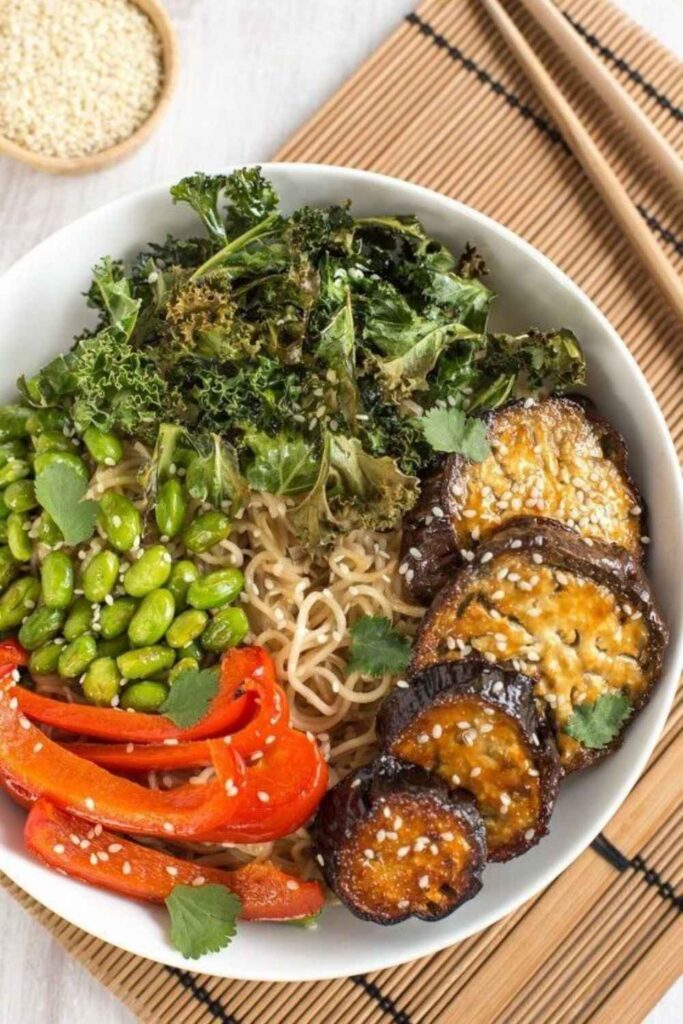 Edamame Power Bowl with Miso Dressing