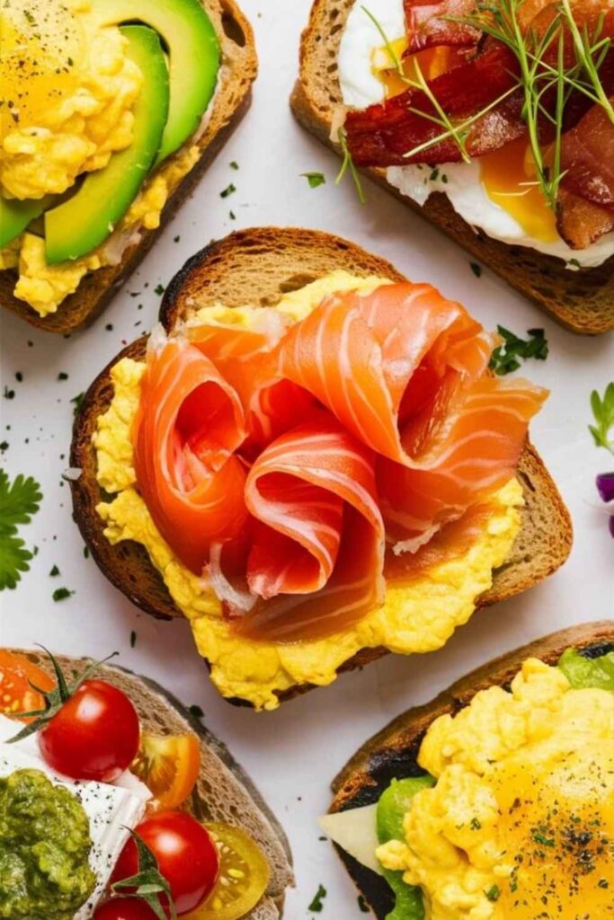 Egg & Veggie Scramble on Toast