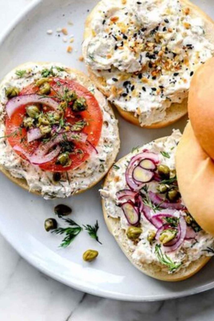 Everything Bagel Salmon Cream Cheese Plate