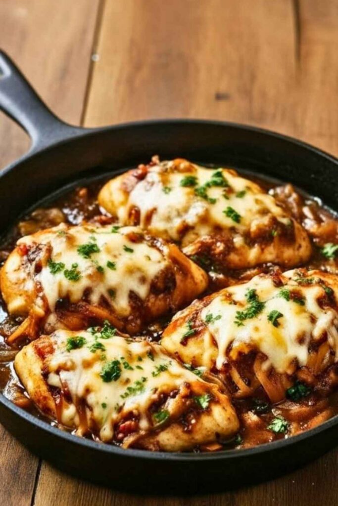 French Onion Chicken Skillet