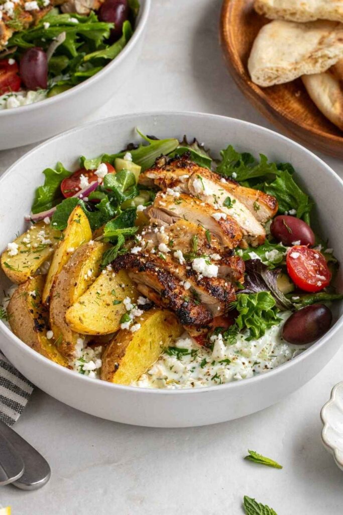Greek Chicken Bowl with Tzatziki