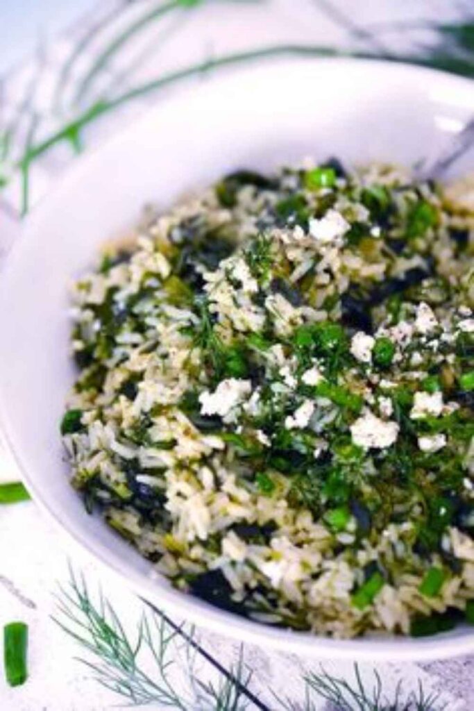 Greek Lemon Rice With Spinach and Feta Bright, Clean, Satisfying