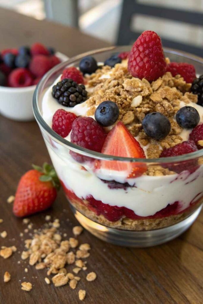 Greek Yogurt Parfait with Toasted Oats