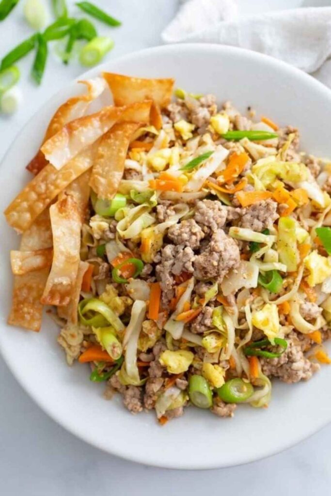 Healthy Air Fryer Egg Rolls With Turkey and Cabbage