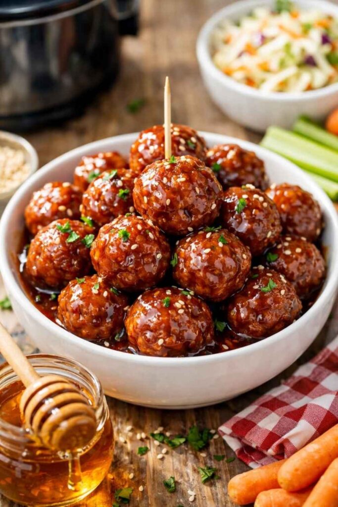 Honey Garlic Meatballs