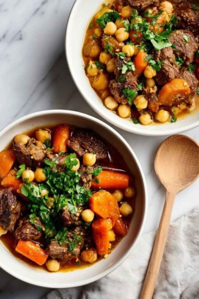 Lamb and Chickpea Stew with Preserved Lemon