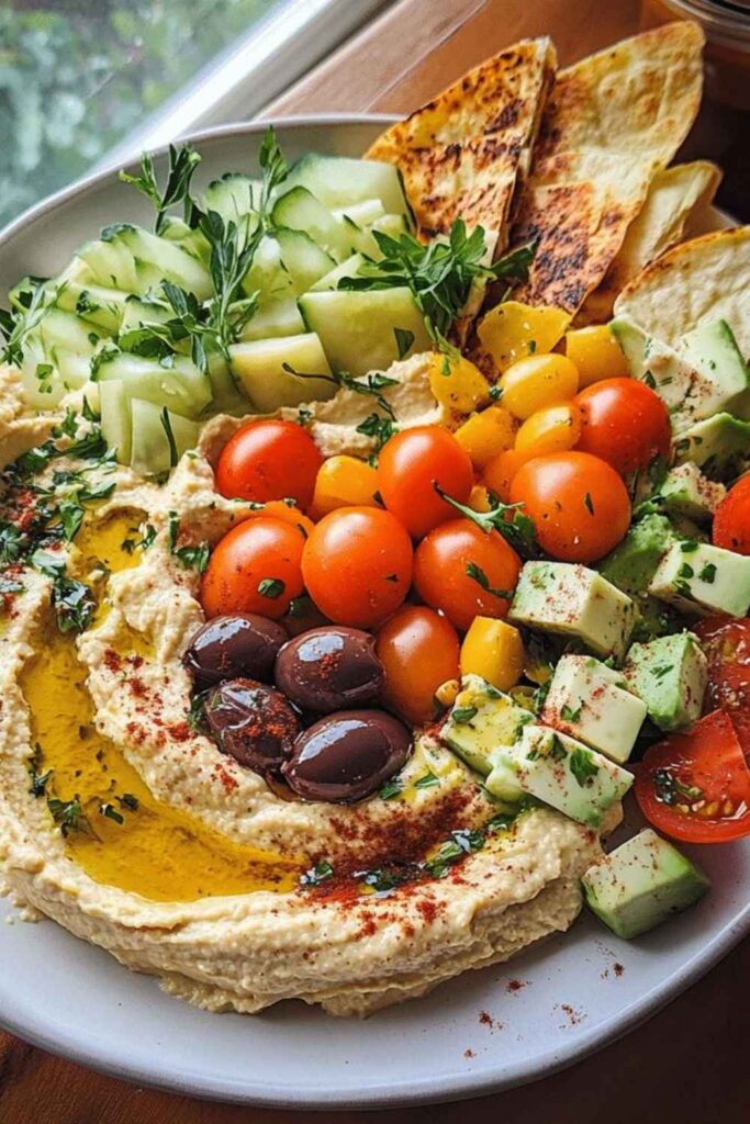 Loaded Hummus Plate