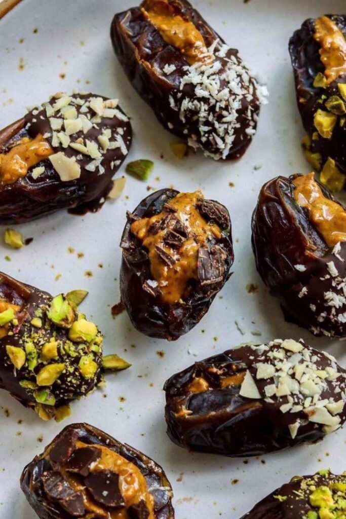 Nut Butter Stuffed Dates
