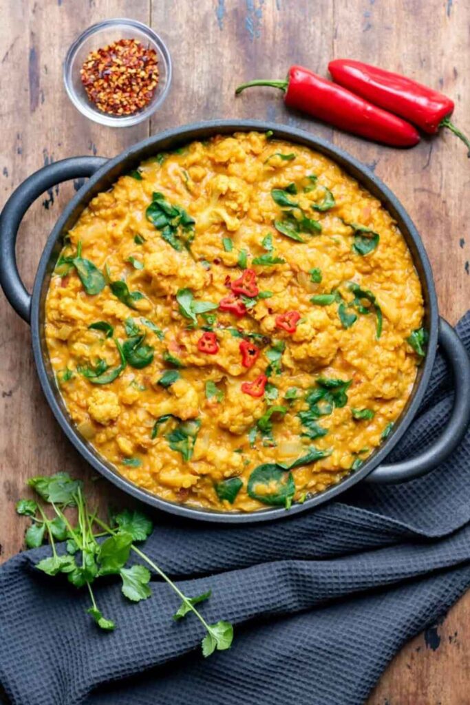 One-Pan Turmeric Cauliflower and Lentils