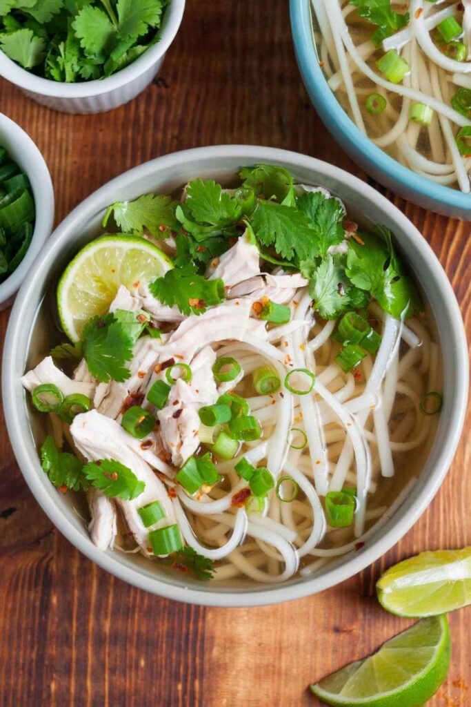 One Pot Chicken Pho Weeknight Version