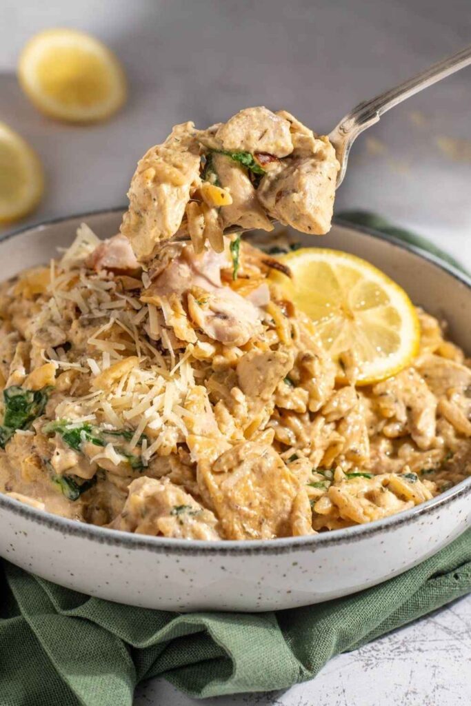 One Pot Lemon Chicken Orzo