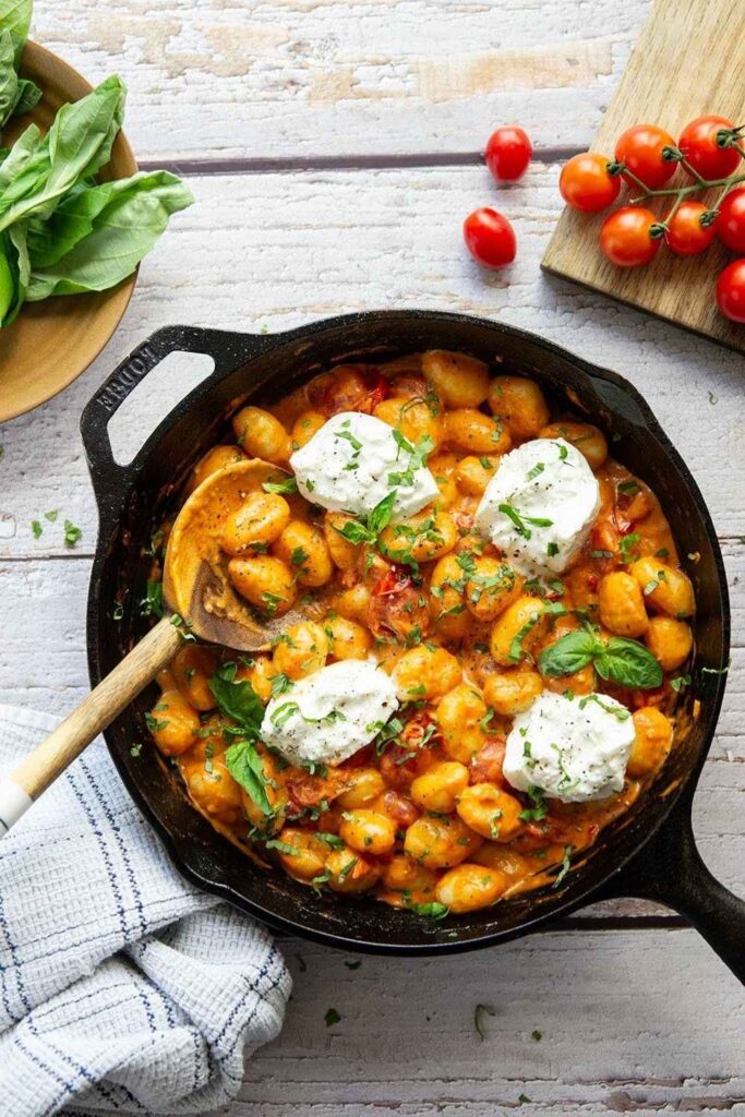 One-Pot Tomato Basil Gnocchi