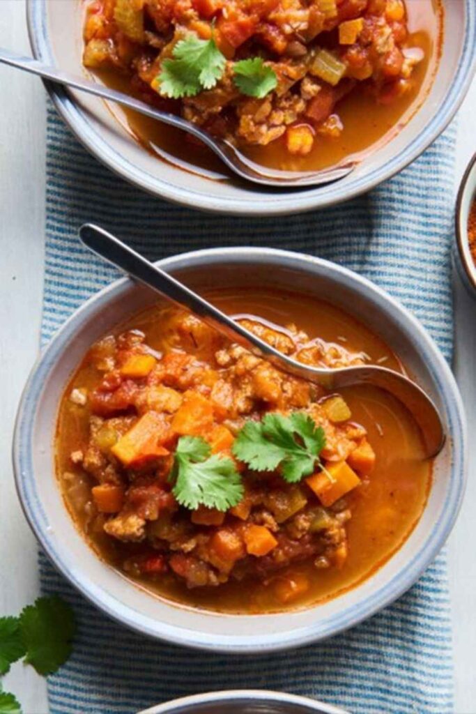 One-Pot Turkey and Sweet Potato Chili