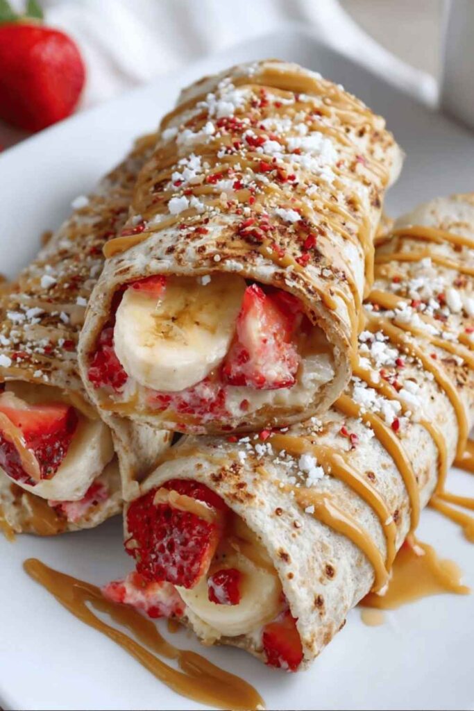 Peanut Butter and Berry Whole Grain Wrap