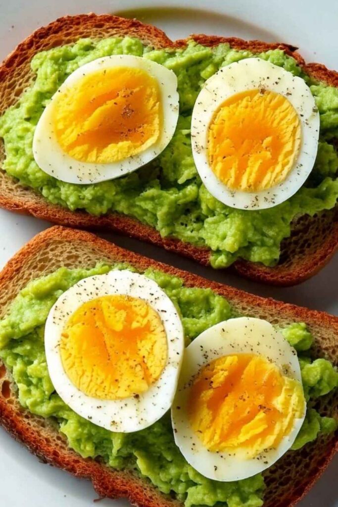 Savory Avocado Toast with a Soft-Boiled Egg